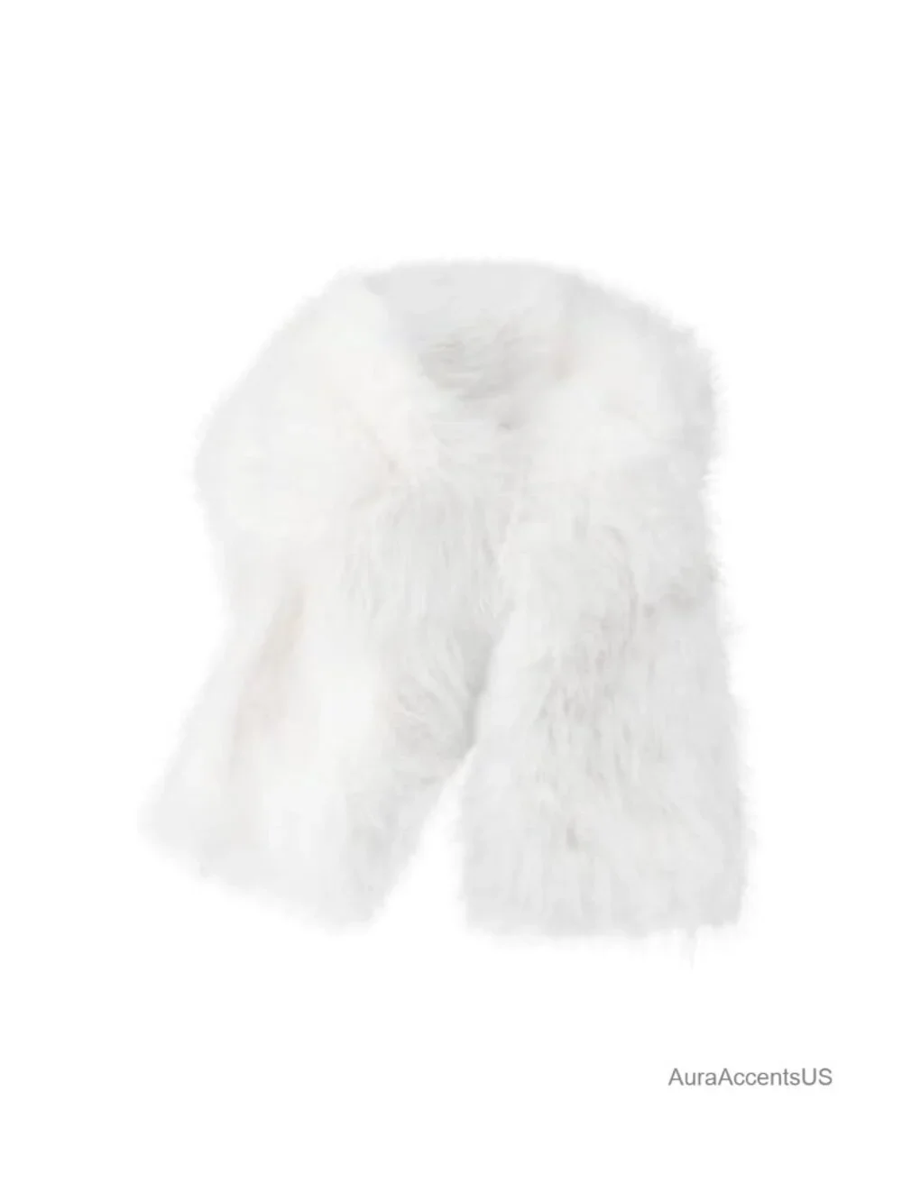 Faux Fur Scarf Shawl Winter Warm Wrap Long Scarf Wedding Bridal Party